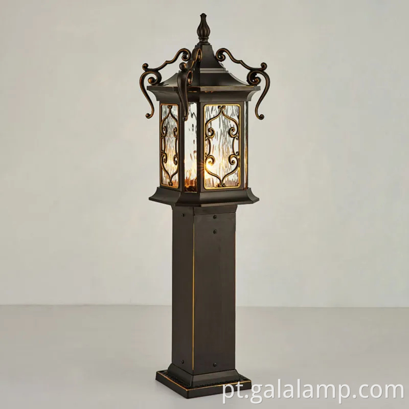 Lâmpada de jardim à prova d'água no estilo europeu para iluminação de parede externa